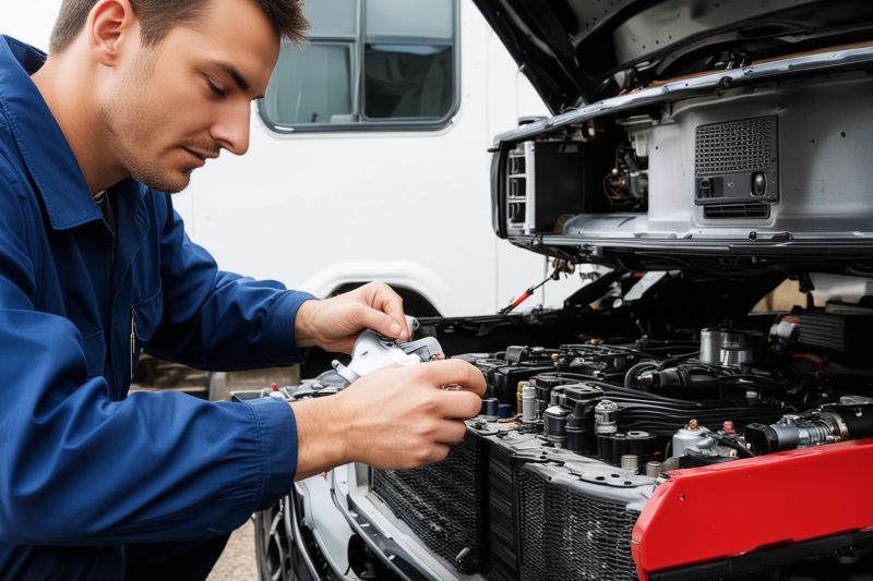 RV engine diagnostic and repair service